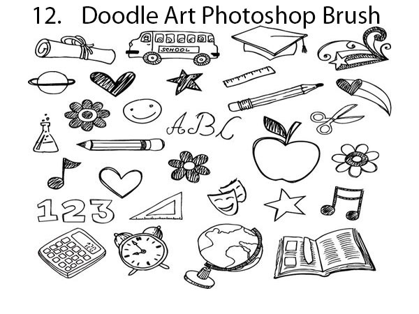 Doodle Art Photoshop Brush