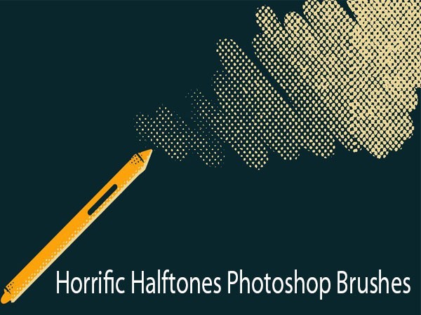 Horrific Halftones Photoshop Brushes