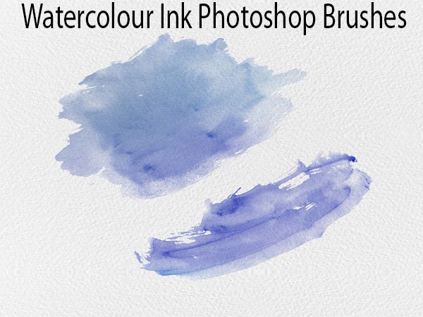 Watercolour Ink Photoshop Brushes