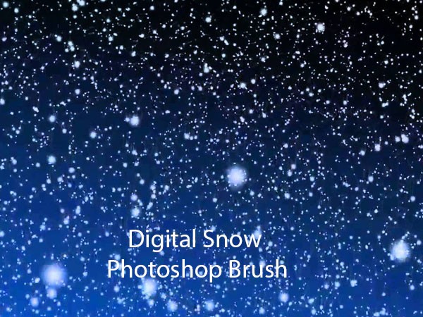 Digital Snow Photoshop Brush