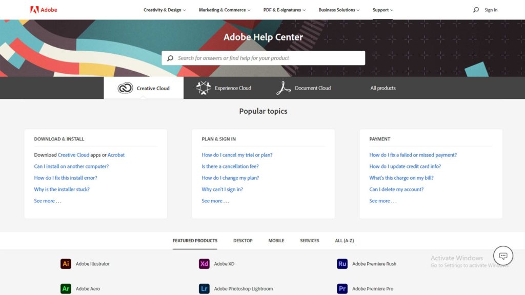 Adobe Help Platform