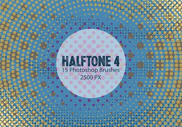 Halftone Photoshop Brushes 4