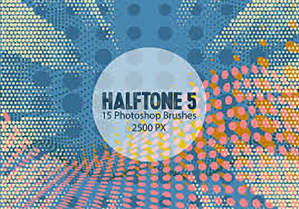 Halftone Photoshop Brushes 5