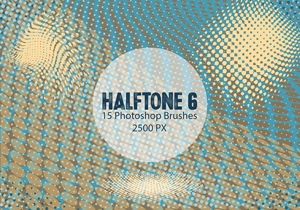 Halftone Photoshop Brushes 6