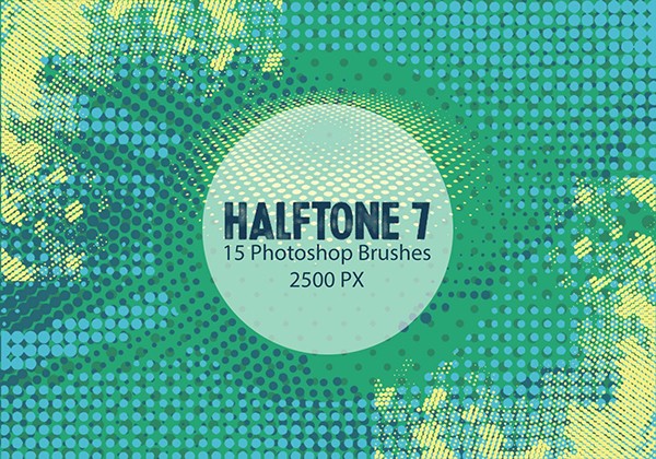 Halftone Photoshop Brushes 7