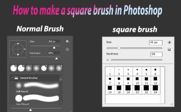 How to make a square brush in Photoshop?