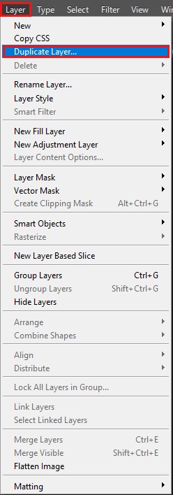 spot healing Duplicate layer