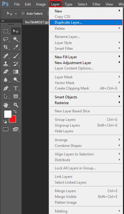 Create a duplicate layer