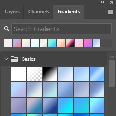 Open the Gradients panel