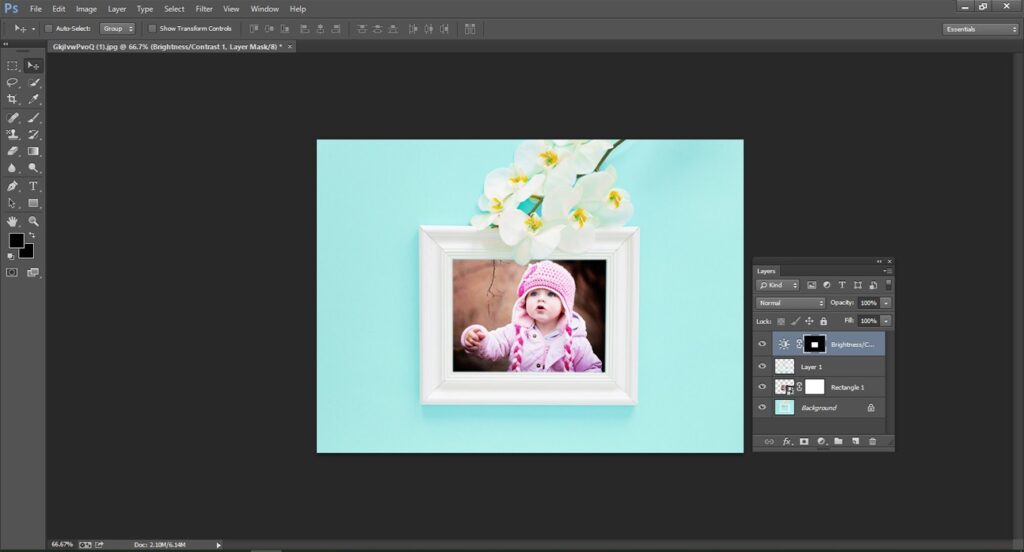 making perfection for the mockup in Photoshop