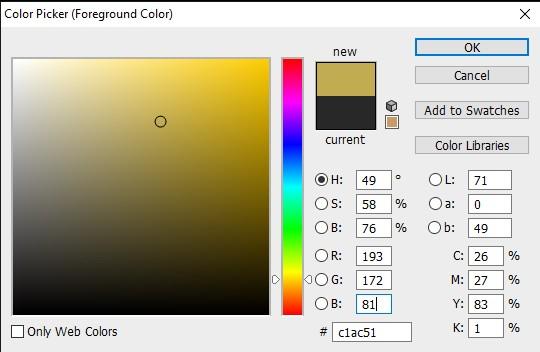  Make a gold gradient