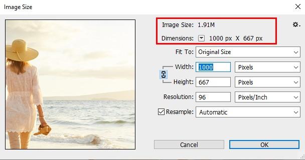 Resize images