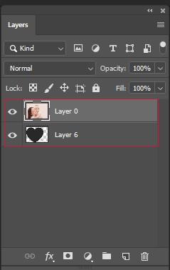 A mask layer and a clipped layer