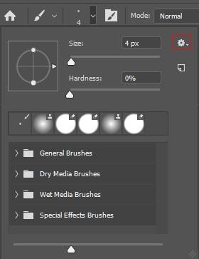 Default Brushes of Photoshop