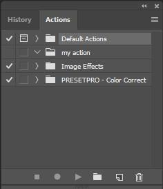 You must use a picture to work on to document action in Photoshop.