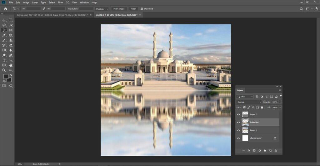 In Photoshop, we provide some tips for applying water reflections.