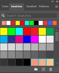 Photoshop Swatches palette