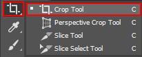 Choose the Crop Tool