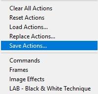 save actions