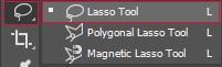 Select the lasso tool