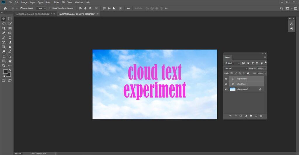  Add some text here that we want to blend with cloud