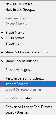 Photoshop Brushes Install