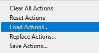 How to load your actions in photo-shop :