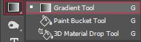  Select gradient tool