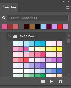 Photoshop color swatches journey