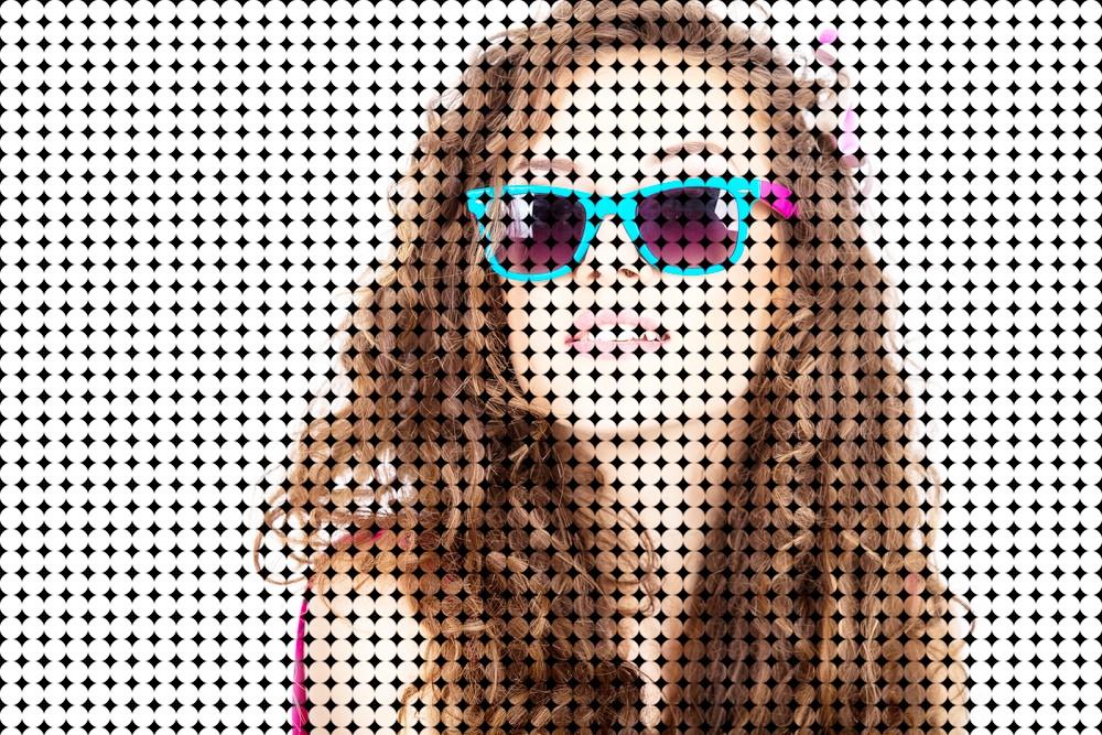 pattern of color dots with the help of photo-shop