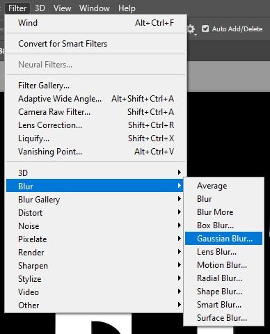 Use the Gaussian Blur filter