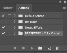 Use of Photoshop Actions