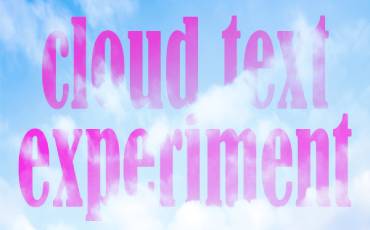 How to Blend Text into Clouds with Photoshop?