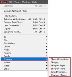 Filter, Sharpen