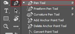 Choose the pen tool