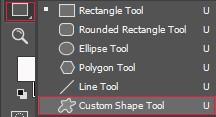 The Custom Shape Tool