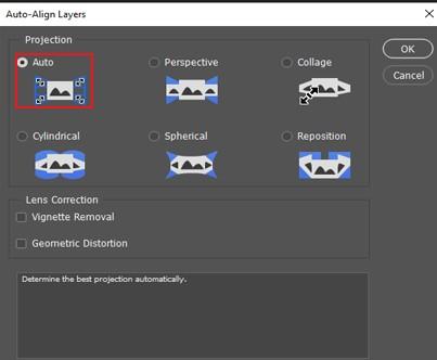 Auto-align layers ” option