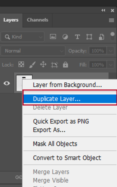 Duplicate the Layer
