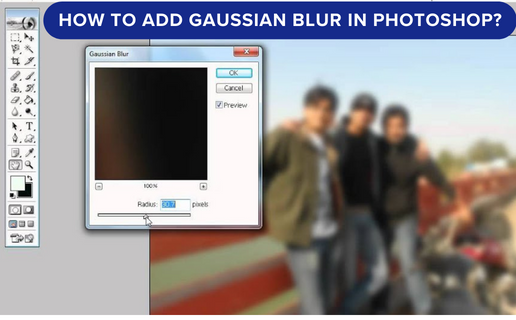 How To Add Gaussian Blur in Photoshop